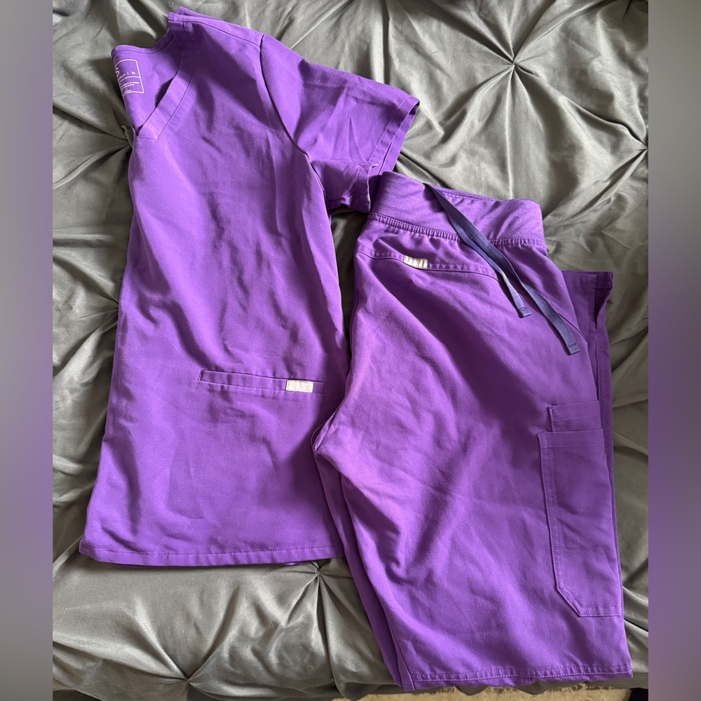 Purple Scrub Set